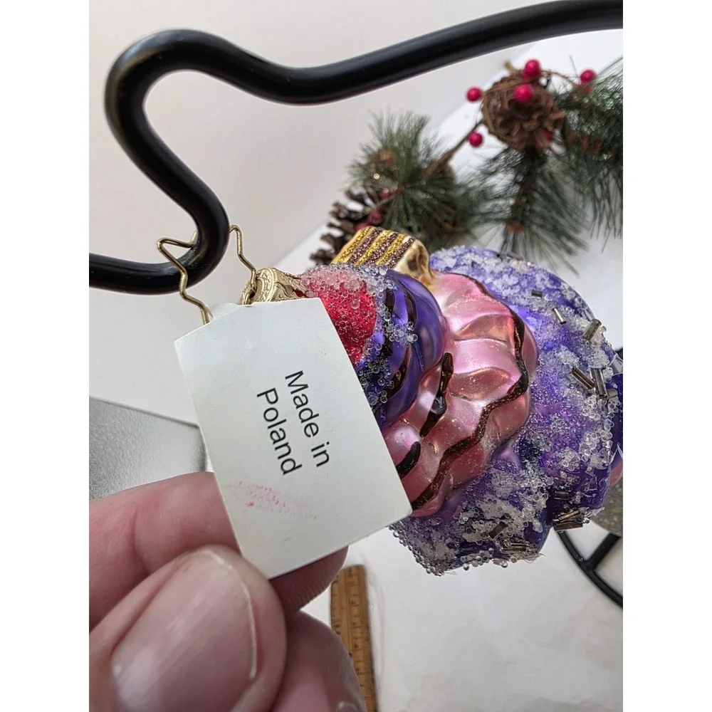 Christopher Radko Sundae FunDay 1016705 Ice Cream Christmas Ornament 7